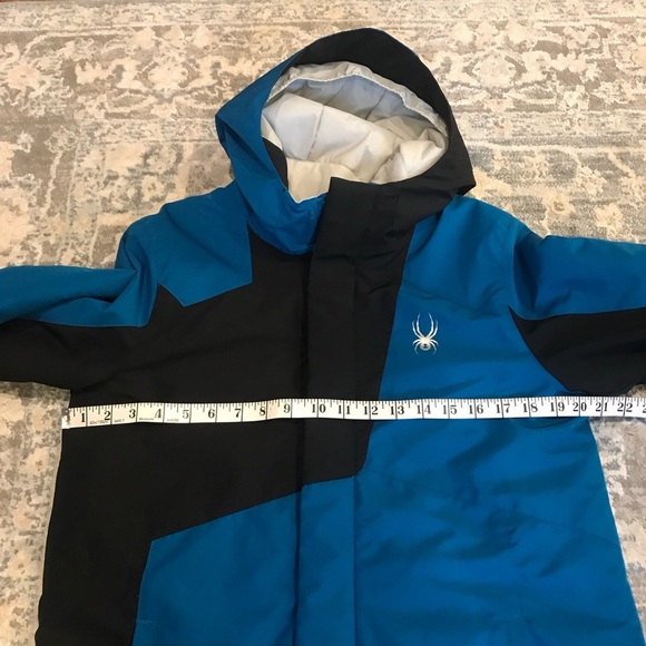 Spyder Blue and Black Puffer Jacket with Insulated Design - Picture 5 of 7